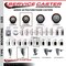 Service Caster 3.5'' Maroon Poly Swivel 1-3/8'' Expanding Stem Caster Set 2 Total Lock Brakes, 4PK SCC-EXTTL20S3514-PPUB-MRN-2-S-2-138 - alternate 4
